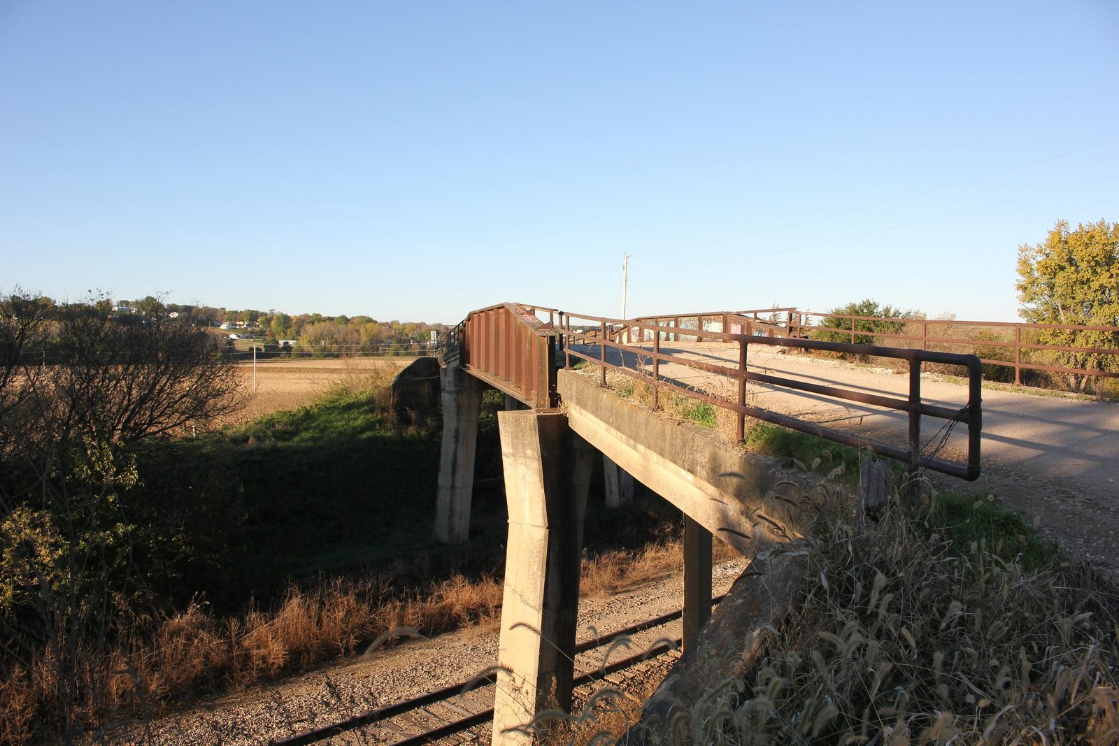 Looking south